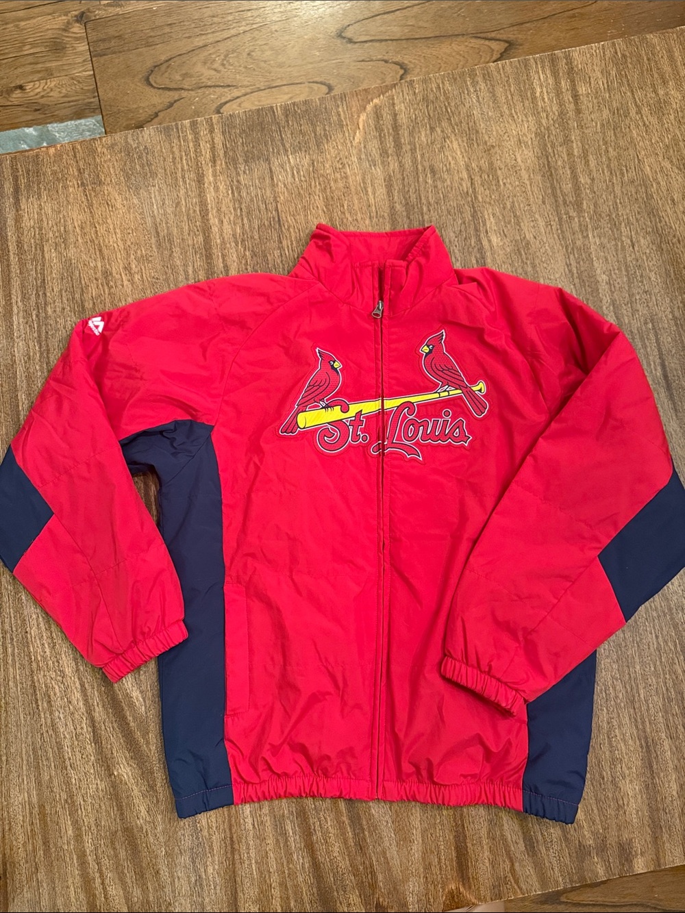 Majestic Kids' Red & Navy St. Louis Puffer Jacket